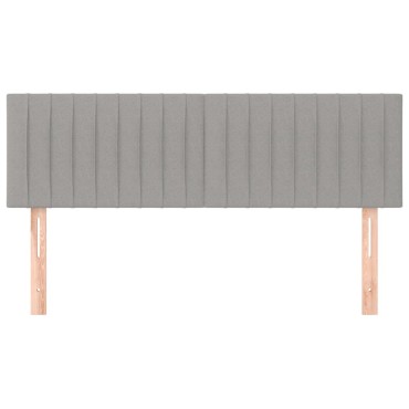 vidaXL Κεφαλάρια Κρεβατιού 2 τεμ. Αν. Γκρι 72x5x78/88cm Υφασμάτινα