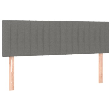 vidaXL Κεφαλάρια Κρεβατιού 2 τεμ. Σκ. Γκρι 72x5x78/88cm Υφασμάτινα