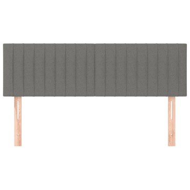 vidaXL Κεφαλάρια Κρεβατιού 2 τεμ. Σκ. Γκρι 72x5x78/88cm Υφασμάτινα