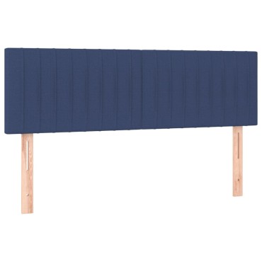 vidaXL Κεφαλάρια Κρεβατιού 2 τεμ. Μπλε 72x5x78/88cm Υφασμάτινα
