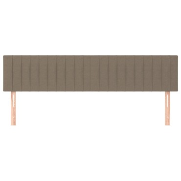 vidaXL Κεφαλάρια Κρεβατιού 2 τεμ. Taupe 90x5x78/88cm Υφασμάτινο