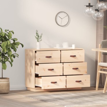 vidaXL Ντουλάπι 100x40x75cm από Μασίφ Ξύλο Πεύκου 1 τεμ.