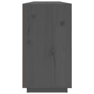 vidaXL Συρταριέρα Γκρι 100x40x75cm από Μασίφ Ξύλο Πεύκου 1 τεμ.