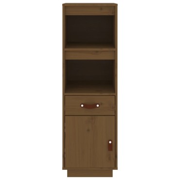 vidaXL Ντουλάπι Ψηλό Καφέ Μέλι 34x40x108,5cm από Μασίφ Ξύλο Πεύκου 1 τεμ.