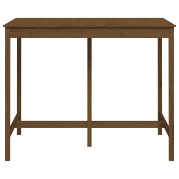 vidaXL Τραπέζι Μπαρ μελί καφέ 140x80x110cm από Μασίφ Ξύλο Πεύκου 1 τεμ.