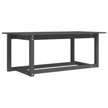 vidaXL Τραπεζάκι Σαλονιού Γκρι 110x55x45cm από Μασίφ Ξύλο Πεύκου 1 τεμ.
