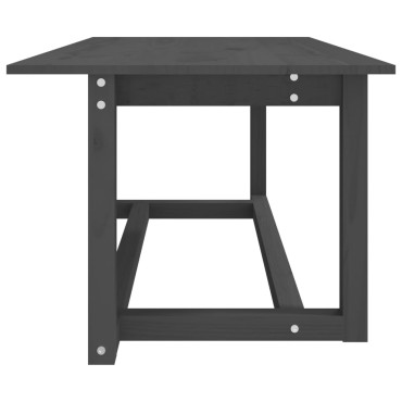 vidaXL Τραπεζάκι Σαλονιού Γκρι 110x55x45cm από Μασίφ Ξύλο Πεύκου 1 τεμ.
