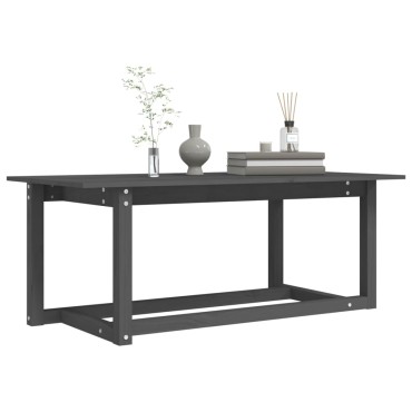 vidaXL Τραπεζάκι Σαλονιού Γκρι 110x55x45cm από Μασίφ Ξύλο Πεύκου 1 τεμ.