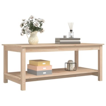 vidaXL Τραπεζάκι Σαλονιού 110x55x45cm από Μασίφ Ξύλο Πεύκου 1 τεμ.