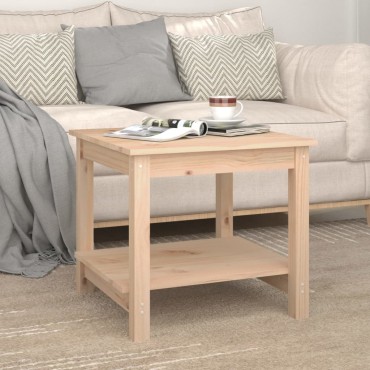 vidaXL Τραπεζάκι Σαλονιού 50x50x45cm από Μασίφ Ξύλο Πεύκου 1 τεμ.