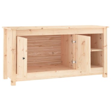 vidaXL Έπιπλο Τηλεόρασης 103x36,5x52cm από Μασίφ Ξύλο Πεύκου