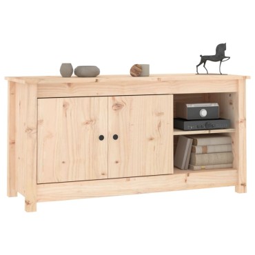 vidaXL Έπιπλο Τηλεόρασης 103x36,5x52cm από Μασίφ Ξύλο Πεύκου