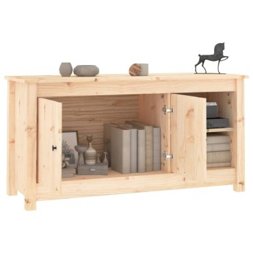 vidaXL Έπιπλο Τηλεόρασης 103x36,5x52cm από Μασίφ Ξύλο Πεύκου