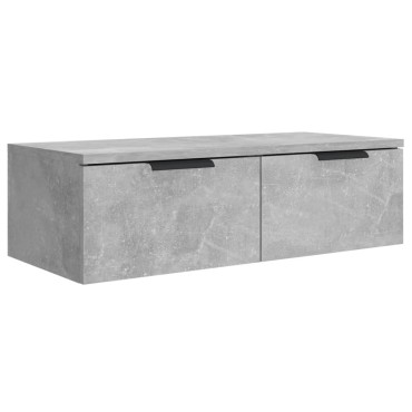 vidaXL Ντουλάπια Τοίχου 2 τεμ. Γκρι Σκυρ. 68x30x20cm Επεξ. Ξύλο