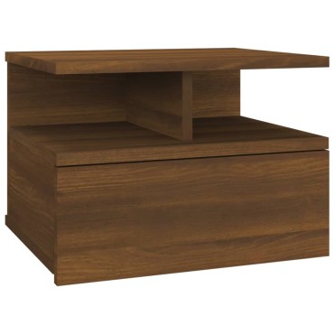 vidaXL Κομοδίνα Κρεμαστά Καφέ Δρυς 40x31x27cm Επεξεργ. Ξύλο 1 τεμ.