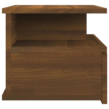 vidaXL Κομοδίνα Κρεμαστά Καφέ Δρυς 40x31x27cm Επεξεργ. Ξύλο 1 τεμ.