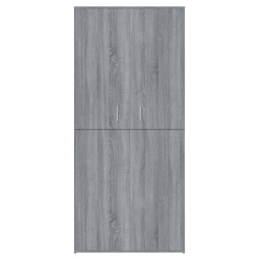 vidaXL Παπουτσοθήκη Γκρι Sonoma 80x39x178cm από Επεξεργασμένο Ξύλο