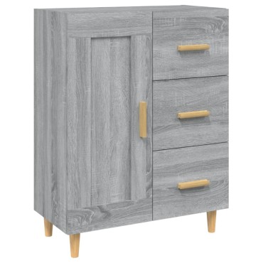 vidaXL Ντουλάπι Γκρι Sonoma 69,5x34x90cm από Επεξεργασμένο Ξύλο 1 τεμ.