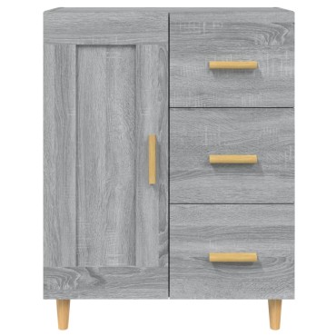 vidaXL Ντουλάπι Γκρι Sonoma 69,5x34x90cm από Επεξεργασμένο Ξύλο 1 τεμ.