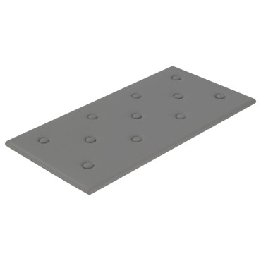 vidaXL Πάνελ Τοίχου 12 τεμ. Γκρι 60 x 30 εκ. 2,16 μ² Συνθετικό Δέρμα
