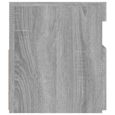 vidaXL Έπιπλο Τηλεόρασης με LED Γκρι Sonoma 90x35x40cm
