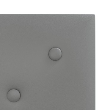 vidaXL Πάνελ Τοίχου 12 τεμ. Γκρι 30 x 30 εκ. 1,08 μ² Συνθετικό Δέρμα