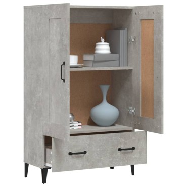 vidaXL Ντουλάπι Γκρι Σκυροδέματος 70x31x115cm από Επεξεργασμένο Ξύλο 1 τεμ.