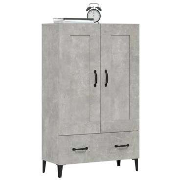 vidaXL Ντουλάπι Γκρι Σκυροδέματος 70x31x115cm από Επεξεργασμένο Ξύλο 1 τεμ.