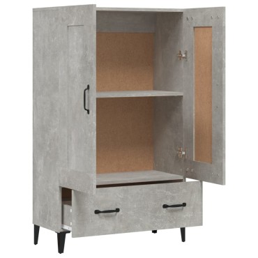 vidaXL Ντουλάπι Γκρι Σκυροδέματος 70x31x115cm από Επεξεργασμένο Ξύλο 1 τεμ.