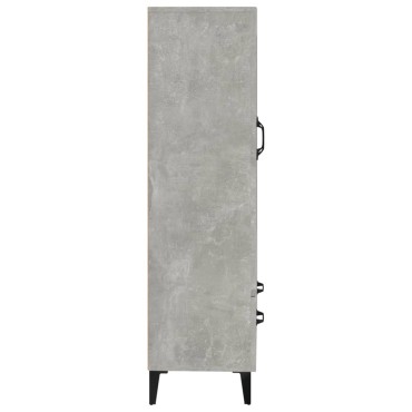 vidaXL Ντουλάπι Γκρι Σκυροδέματος 70x31x115cm από Επεξεργασμένο Ξύλο 1 τεμ.