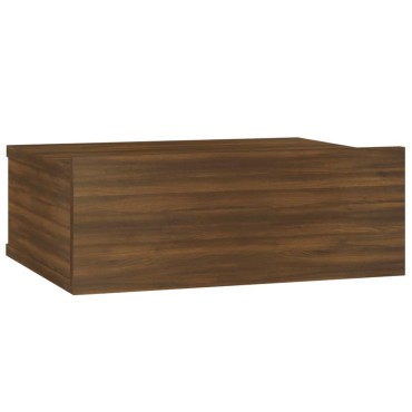 vidaXL Κομοδίνο Κρεμαστά Καφέ Δρυς 40x30x15cm Επεξεργ. Ξύλο 1 τεμ.