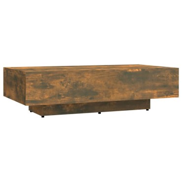 vidaXL Τραπεζάκι Σαλονιού Καπνιστή Δρυς 100x49,5x31cm Επεξεργ. Ξύλο 1 τεμ.