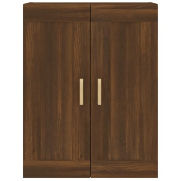 vidaXL Ντουλάπι Τοίχου Καφέ Δρυς 69,5x32,5x90cm Επεξεργασμένο Ξύλο 1 τεμ.