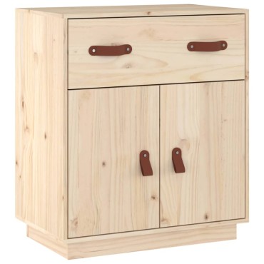 vidaXL Ντουλάπι 65,5x40x75cm από Μασίφ Ξύλο Πεύκου 1 τεμ.