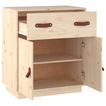 vidaXL Ντουλάπι 65,5x40x75cm από Μασίφ Ξύλο Πεύκου 1 τεμ.