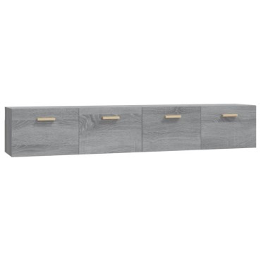 vidaXL Ντουλάπια Τοίχου 2 τεμ. Sonoma 100x36,5x35cm Επεξ. Ξύλο