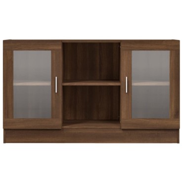 vidaXL Βιτρίνα Καφέ Δρυς 120x30,5x70cm από Επεξεργασμένο Ξύλο 1 τεμ.