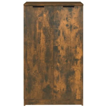 vidaXL Παπουτσοθήκη Καπνιστή Δρυς 59x35x100cm από Επεξεργασμένο Ξύλο 1 τεμ.