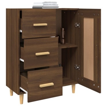 vidaXL Ντουλάπι Καφέ Δρυς 69,5x34x90cm από Επεξεργασμένο Ξύλο 1 τεμ.