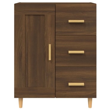 vidaXL Ντουλάπι Καφέ Δρυς 69,5x34x90cm από Επεξεργασμένο Ξύλο 1 τεμ.