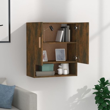vidaXL Ντουλάπι Τοίχου Καπνιστή Δρυς 60x31x70cm Επεξεργασμένο Ξύλο 1 τεμ.