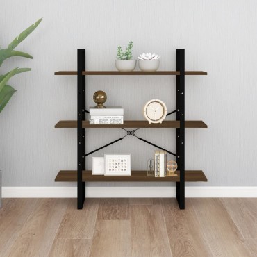 vidaXL Βιβλιοθήκη Καφέ Δρυς 100x30x105cm από Επεξεργασμένο Ξύλο 1 τεμ.