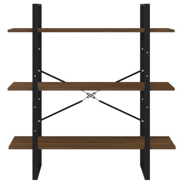 vidaXL Βιβλιοθήκη Καφέ Δρυς 100x30x105cm από Επεξεργασμένο Ξύλο 1 τεμ.