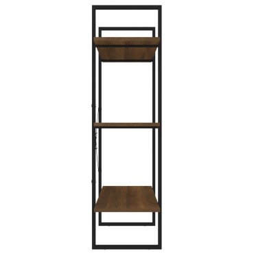 vidaXL Βιβλιοθήκη Καφέ Δρυς 100x30x105cm από Επεξεργασμένο Ξύλο 1 τεμ.