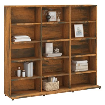 vidaXL Έπιπλο για CD Καπνιστή Δρυς 100x23x89,5cm Επεξεργασμένο Ξύλο 1 τεμ.