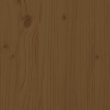 vidaXL Ντουλάπι Καφέ Μελί 100x4x75cm από Μασίφ Ξύλο Πεύκου 1 τεμ.