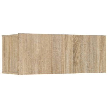 vidaXL Έπιπλα Τηλεόρασης 4 τεμ. Sonoma Δρυς 80x30x30cm Επεξ. Ξύλο