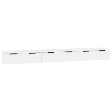 vidaXL Ντουλάπια Τοίχου 2 τεμ. Λευκό. 102x30x32cm Επεξ. Ξύλο
