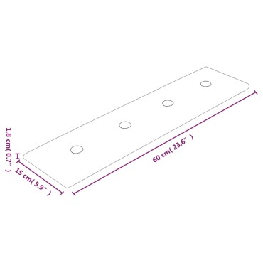 vidaXL Πάνελ Τοίχου 12 τεμ. Καπουτσίνο 60 x 15 εκ. 1,08 μ² Συνθ. Δέρμα