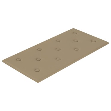 vidaXL Πάνελ Τοίχου 12 τεμ. Καπουτσίνο 60 x 30 εκ. 2,16 μ² Συνθ. Δέρμα